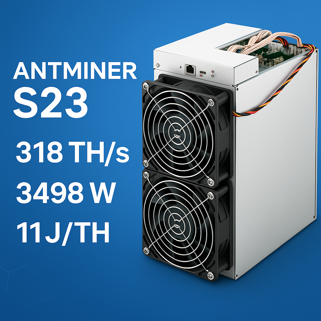 Antminer S23 (318 TH/s) – Guide d’achat 2026 et comparatif S21 vs S23
