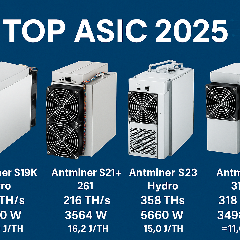Quel est le meilleur ASIC pour miner du Bitcoin en 2025 ? Guide complet