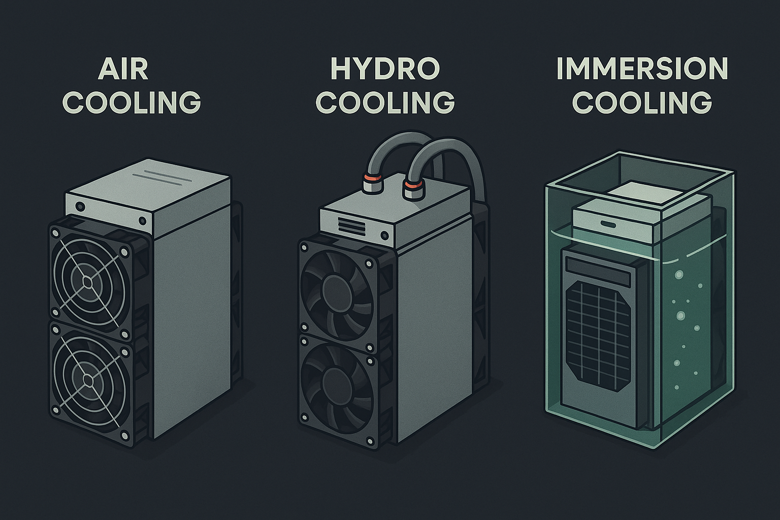 Refroidissement des ASICs : air, hydro ou immersion ? | Minent.fr