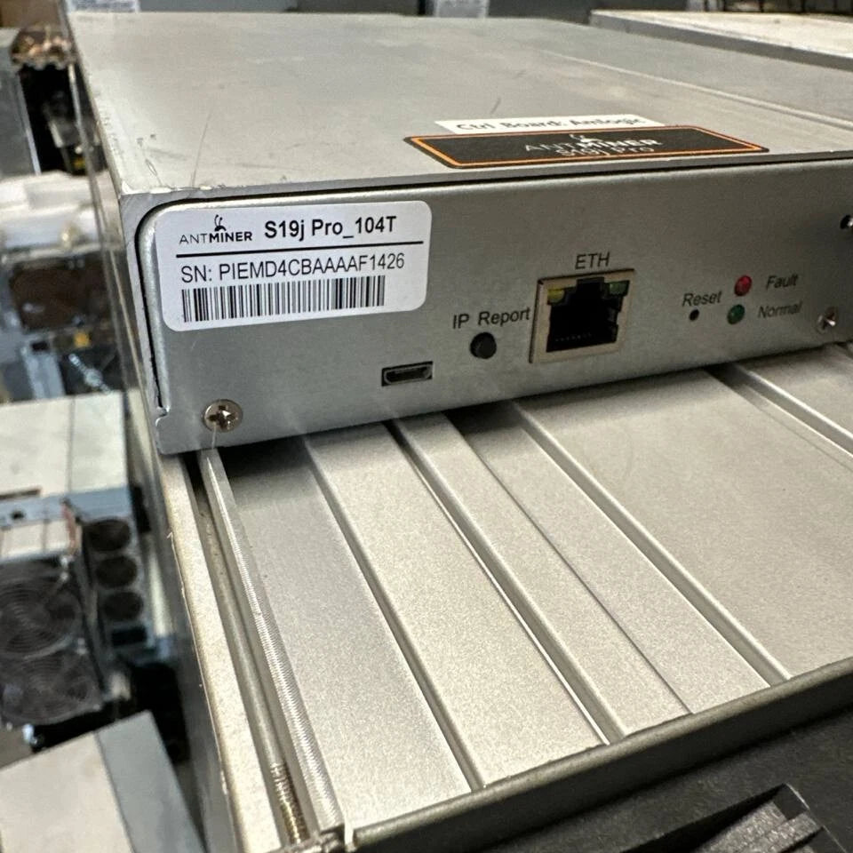 Antminer S19j Pro 104 TH/s – Miner Bitcoin d’occasion testé et 100 % fonctionnel | Minent Europe